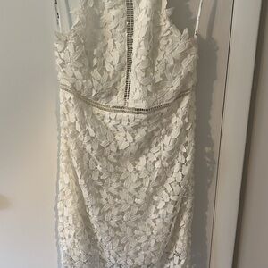 Bardot Ivory Floral Backless Dress